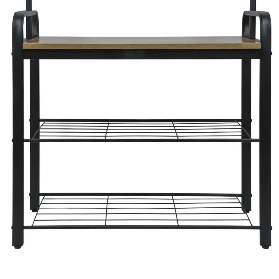 Kapstokken-Erro Kapstok met schoenenrek - 72x34x183cm