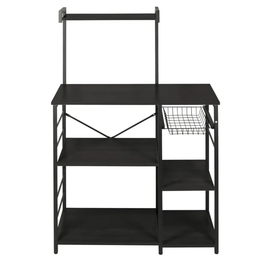 Erro Keukenrek - opbergrek keuken - 90x40x132cm - zwart