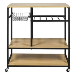 Trolleys-ERRO Keukentrolley op wieltjes - keukenrek - 80x40x85cm