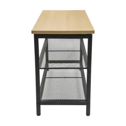 Erro Schoenenrek - metaal/hout - 80x30x45