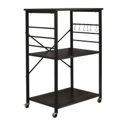 Erro Serveerwagen - keukentrolley - 60x40x89 cm - zwart