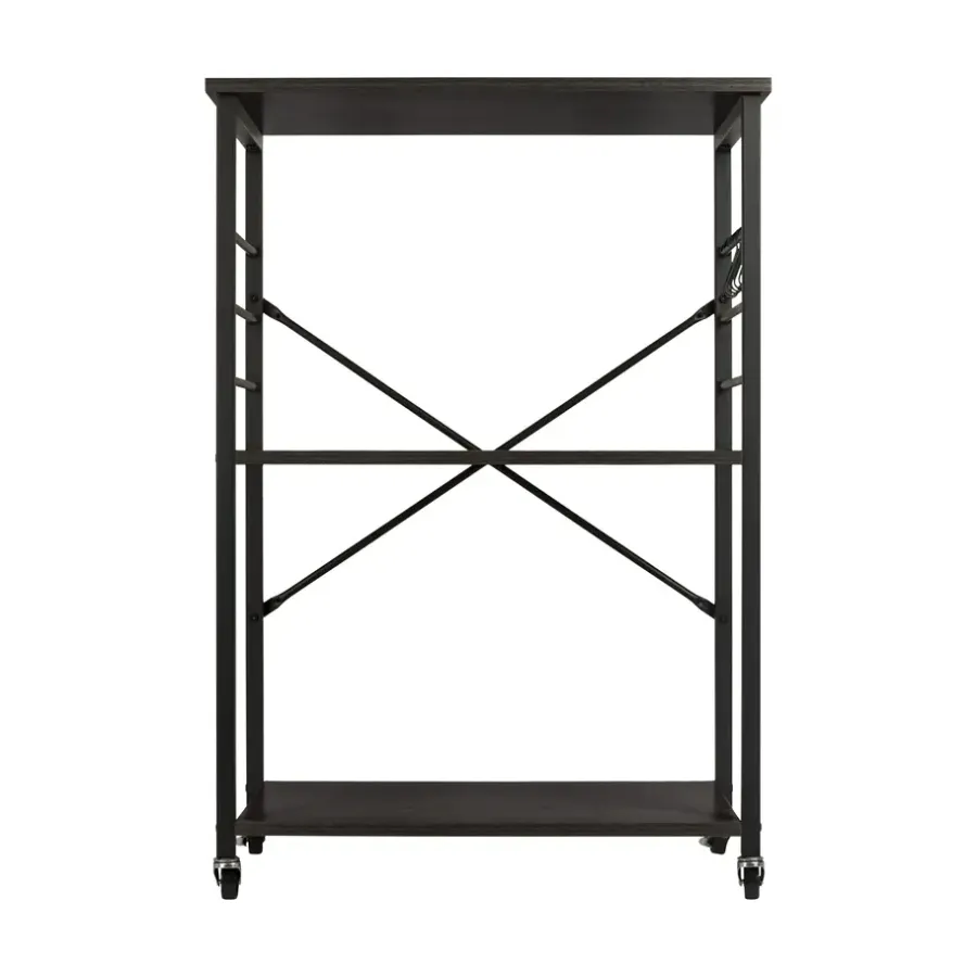 Erro Serveerwagen - keukentrolley - 60x40x89 cm - zwart