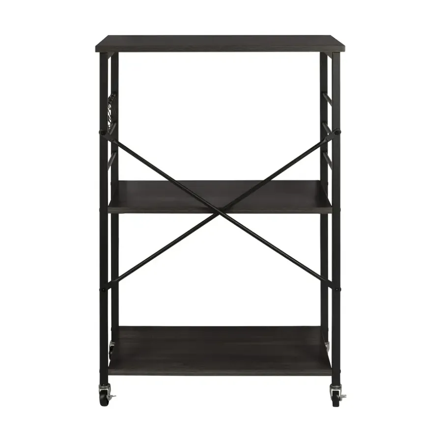 Erro Serveerwagen - keukentrolley - 60x40x89 cm - zwart