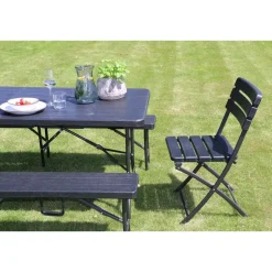 Tuinbanken-Erro Tuinbank inklapbaar - 180cm - houtlook