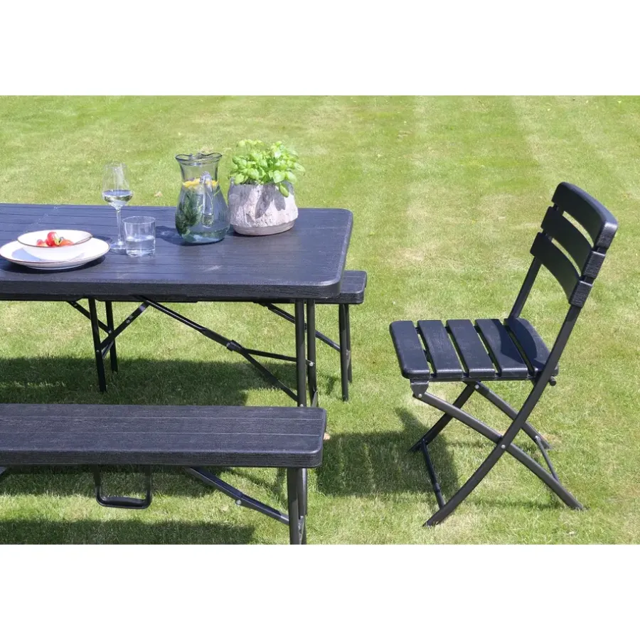 Tuinbanken-Erro Tuinbank inklapbaar - 180cm - houtlook