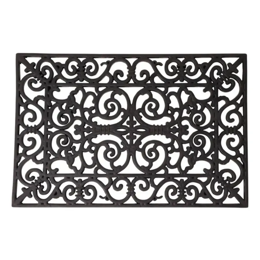 Deurmatten-Esschert Design Deurmat - klassiek patroon - 70 x 40 cm - rubber