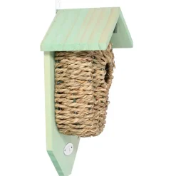Esschert Design vogelhuisje/nestbuidel - zeegras - 26 cm