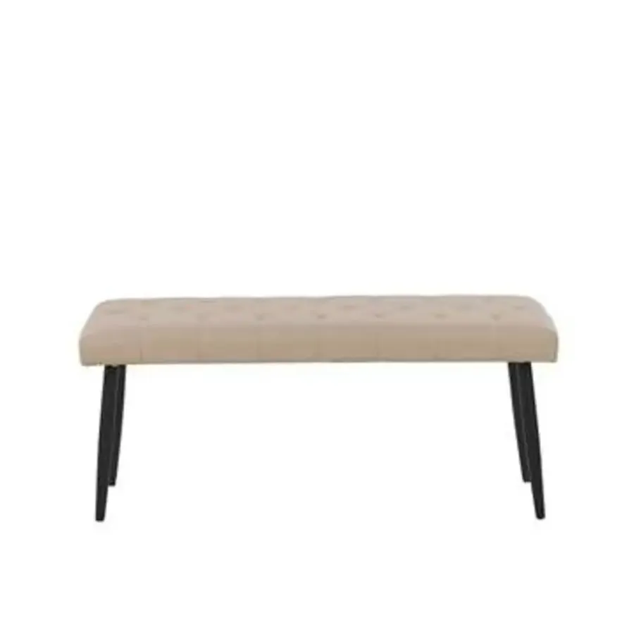 Beliani ESSONNE - Hocker - Beige - Kunstleer