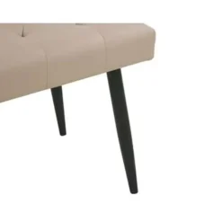 Beliani ESSONNE - Hocker - Beige - Kunstleer
