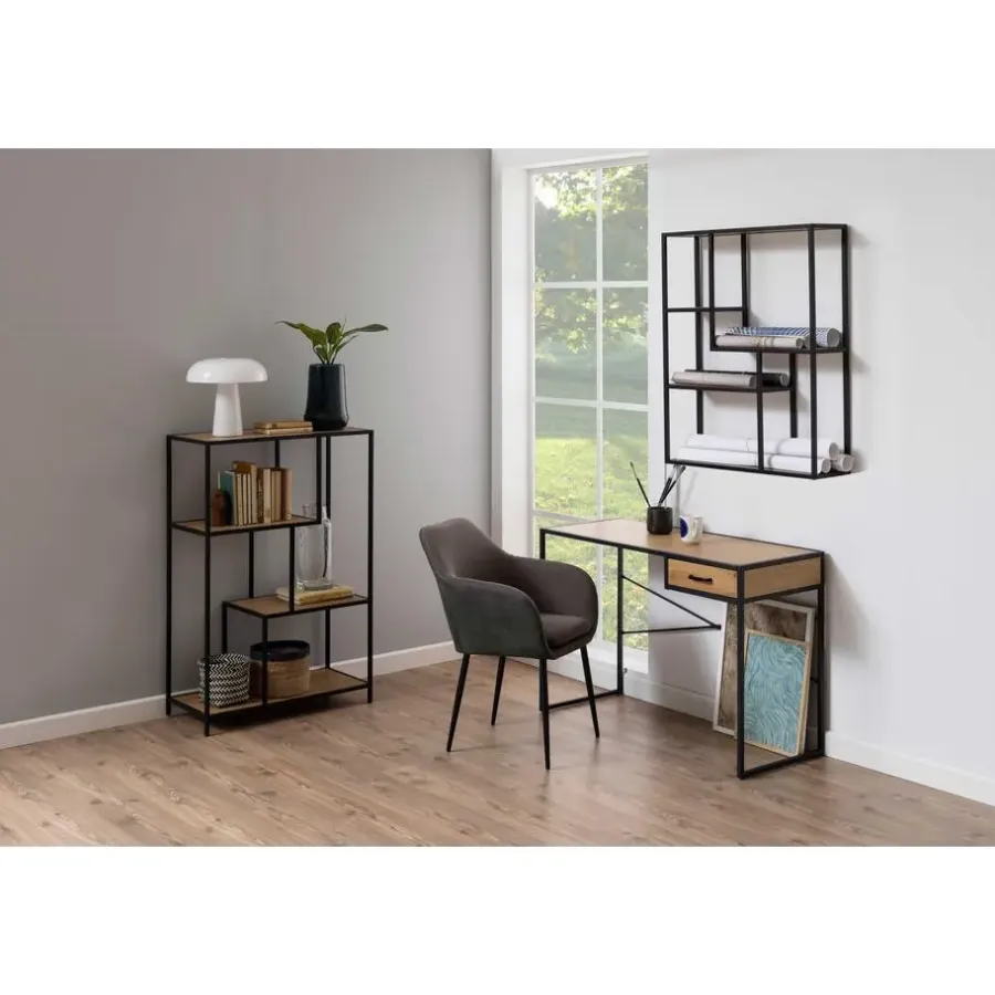 Wandrekken-Leen Bakker Esthetic Seaford Wandplank 75x20x91 cm