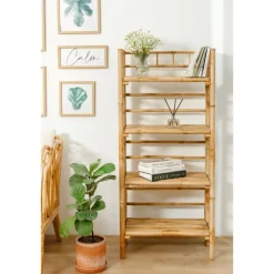 Boekenkasten|Boekenkasten-Nordlys Etagère van bamboehout