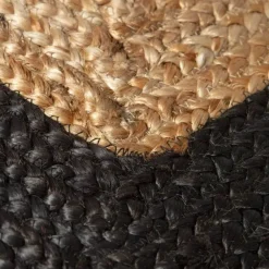 Jute Vloerkleden-Eva Interior Eva Interieur Vloerkleed Jute - Naturel/Antraciet - 140x190