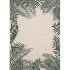 Buiten Vloerkleden|Buiten Vloerkleden-Eva Interior Buiten vloerkleed - Leaf - Groen - 160x230 cm