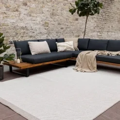Eva Interior Buitenkleed Border Naturel/wit - 230 x 160 cm