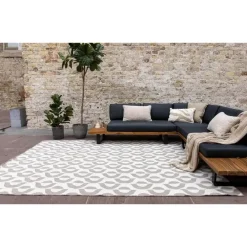 Buiten Vloerkleden|Buiten Vloerkleden-Eva Interior Buitenkleed Esta Naturel/wit - 340 x 240 cm