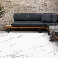 Eva Interior Buitenkleed Marble grijs/wit - 290 x 200 cm