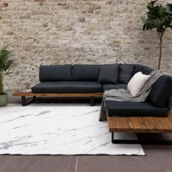Eva Interior Buitenkleed Marble grijs/wit - 290 x 200 cm