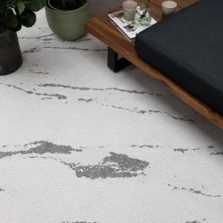 Eva Interior Buitenkleed Marble grijs/wit - 290 x 200 cm