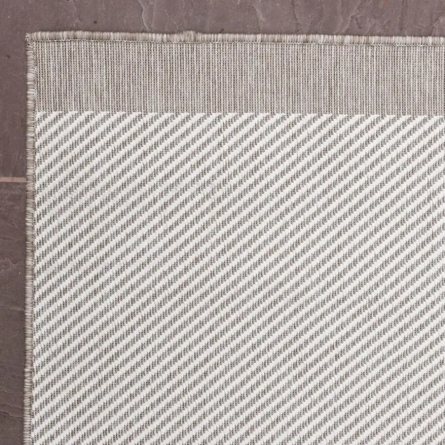 Buiten Vloerkleden|Buiten Vloerkleden-Eva Interior Buitenkleed Border Naturel/wit - 290 x 200 cm