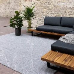 Eva Interior Buitenkleed Marble grijs/wit - 230 x 160 cm