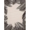 Buiten Vloerkleden|Buiten Vloerkleden-Eva Interior Buitenkleed - Leaf - Zwart - 160x230 cm