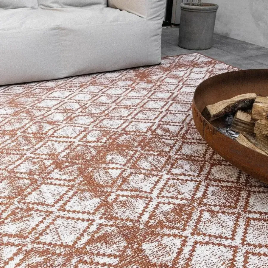 Buiten Vloerkleden|Buiten Vloerkleden-Eva Interior Buitenkleed Roest Frost - 340 x 240 cm