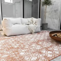 Buiten Vloerkleden|Buiten Vloerkleden-Eva Interior Buitenkleed Roest Frost - 340 x 240 cm