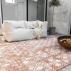 Buiten Vloerkleden|Buiten Vloerkleden-Eva Interior Buitenkleed Roest Frost - 340 x 240 cm