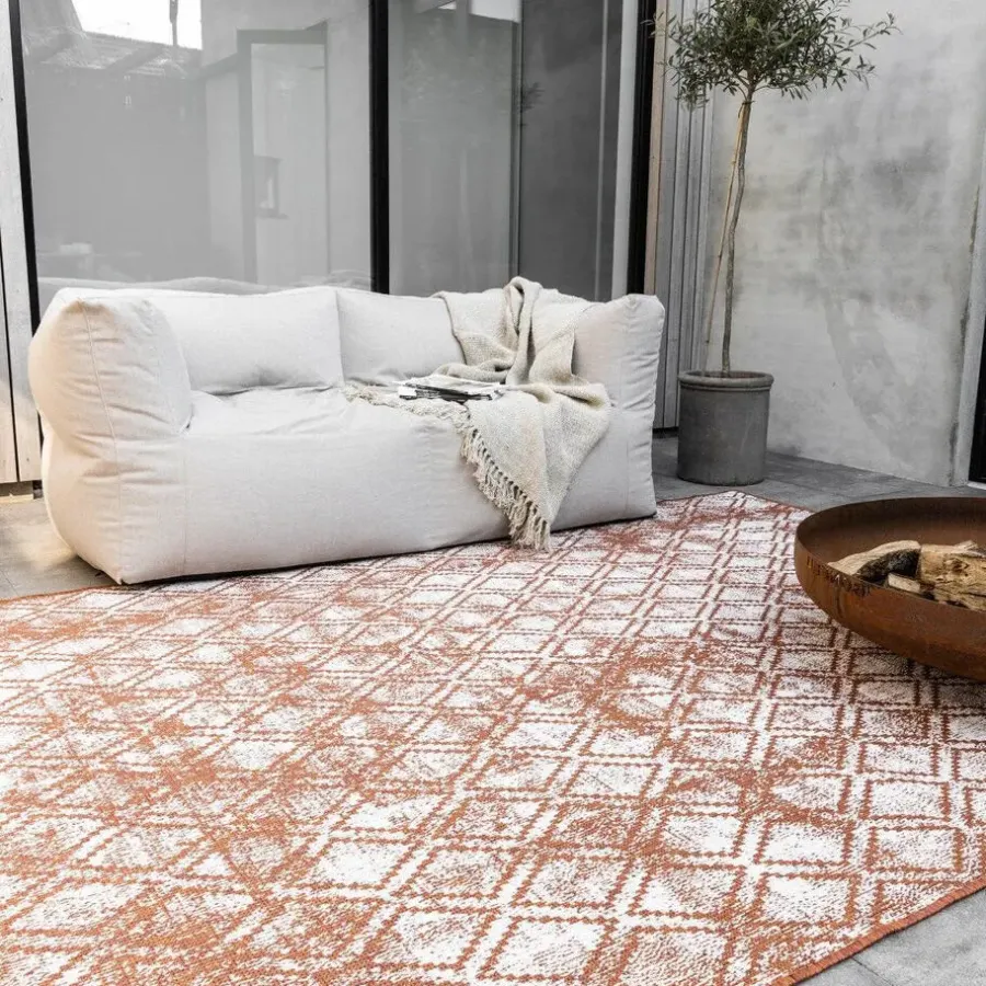 Buiten Vloerkleden|Buiten Vloerkleden-Eva Interior Buitenkleed Roest Frost - 340 x 240 cm