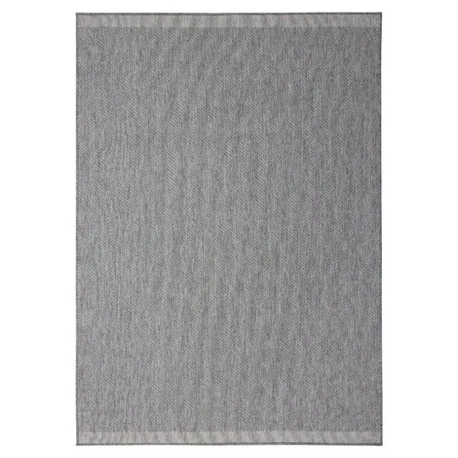 Buiten Vloerkleden|Buiten Vloerkleden-Eva Interior Buitenkleed Border grijs/wit - 340 x 240 cm