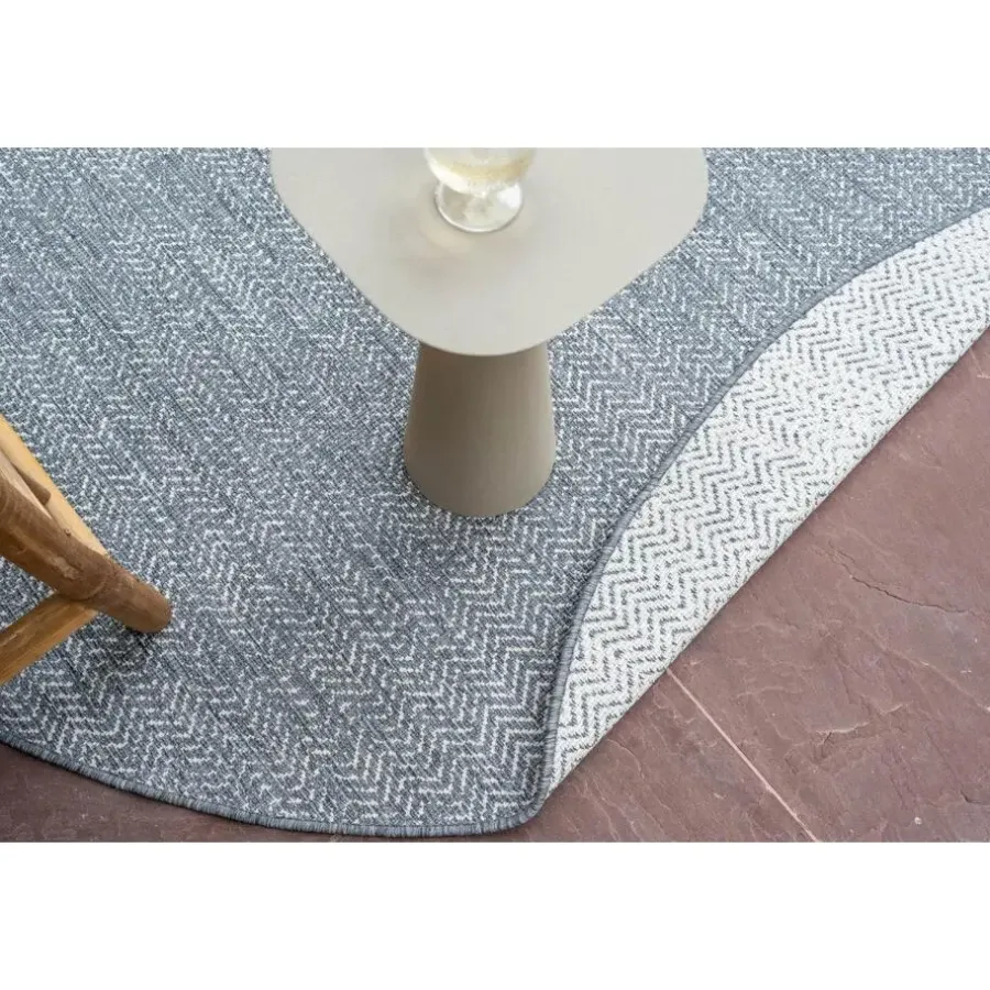 Buiten Vloerkleden|Buiten Vloerkleden-Eva Interior ovaal buitenkleed Dahl Grijs - 230 x 160 cm