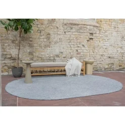 Buiten Vloerkleden|Buiten Vloerkleden-Eva Interior ovaal buitenkleed Dahl Grijs - 230 x 160 cm