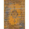 Laagpolige Vloerkleden-Eva Interior vintage Vloerkleed Bloom Geel - 270 x 185 cm