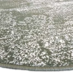 Ronde Vloerkleden-Eva Interior Vloerkleed Bloom - Groen - 235 cm - (XL)