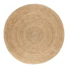 Jute Vloerkleden|Ronde Vloerkleden-Eva Interior Vloerkleed Jute Rond - Naturel - 240 Ø (L)