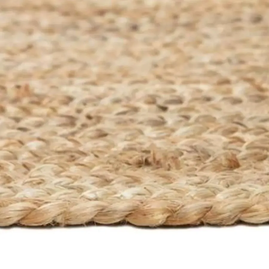 Jute Vloerkleden|Ronde Vloerkleden-Eva Interior Vloerkleed Jute Rond - Naturel - 240 Ø (L)