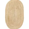 Eva Interior vloerkleed ovaal jute - naturel - 200 x 300 cm