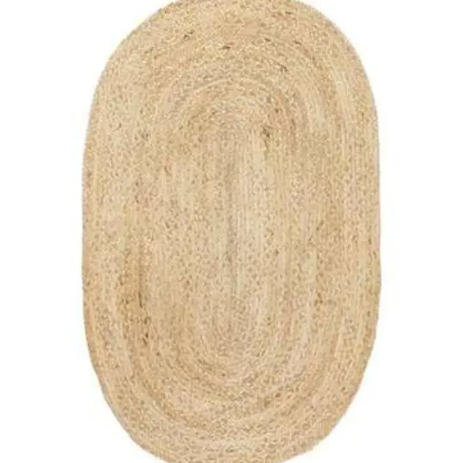 Eva Interior vloerkleed ovaal jute - naturel - 200 x 300 cm