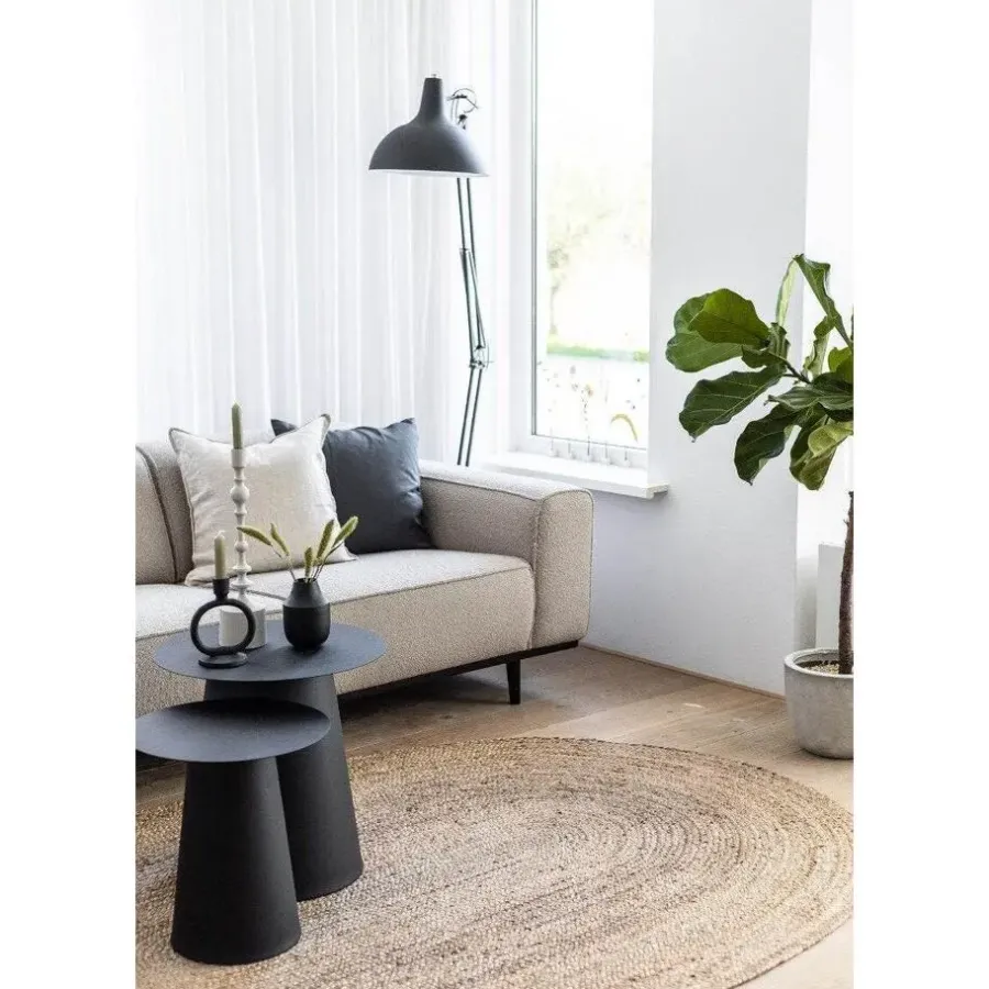 Eva Interior vloerkleed ovaal jute - naturel - 200 x 300 cm