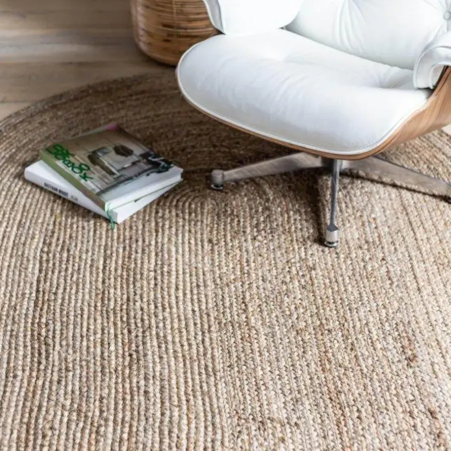 Eva Interior vloerkleed ovaal jute - naturel - 200 x 300 cm