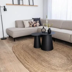 Eva Interior vloerkleed ovaal jute - naturel - 200 x 300 cm