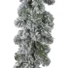 Everlands Dennenslinger - groen -met sneeuw - 270 cm -20 cm breed