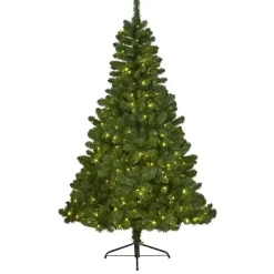 Kerstbomen-Everlands Kunst Kerstboom met verlichting - 210 cm