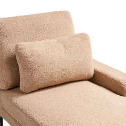 Loveseats-Leen Bakker EWRON - Chaise longue - Zandbeige - Linkszijdig - Bouclé