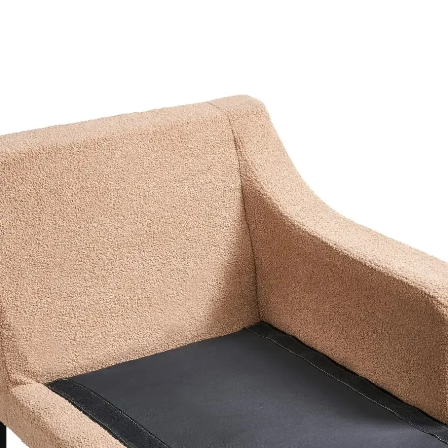 Loveseats-Leen Bakker EWRON - Chaise longue - Zandbeige - Linkszijdig - Bouclé
