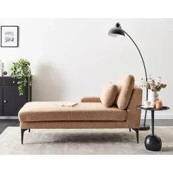 Loveseats-Leen Bakker EWRON - Chaise longue - Zandbeige - Rechtszijdig - Bouclé