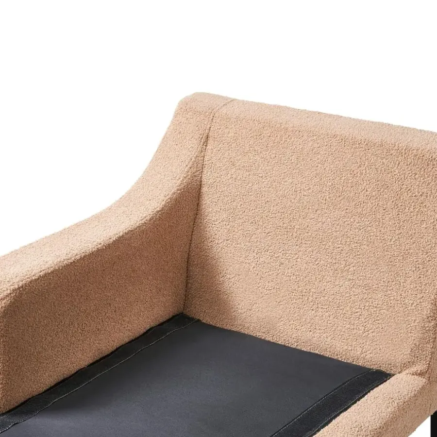 Loveseats-Leen Bakker EWRON - Chaise longue - Zandbeige - Rechtszijdig - Bouclé