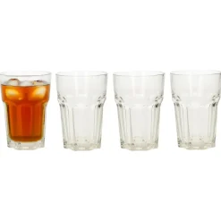 Waterglazen-Excellent Houseware Drinkglazen set - 4x - 360ml - water glazen