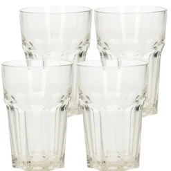 Waterglazen-Excellent Houseware Drinkglazen set - 4x - 360ml - water glazen