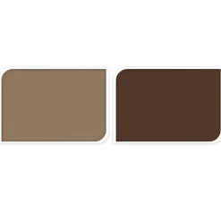 Excellent Houseware koffiemokken - 2x - bruin - keramiek - 150 ml